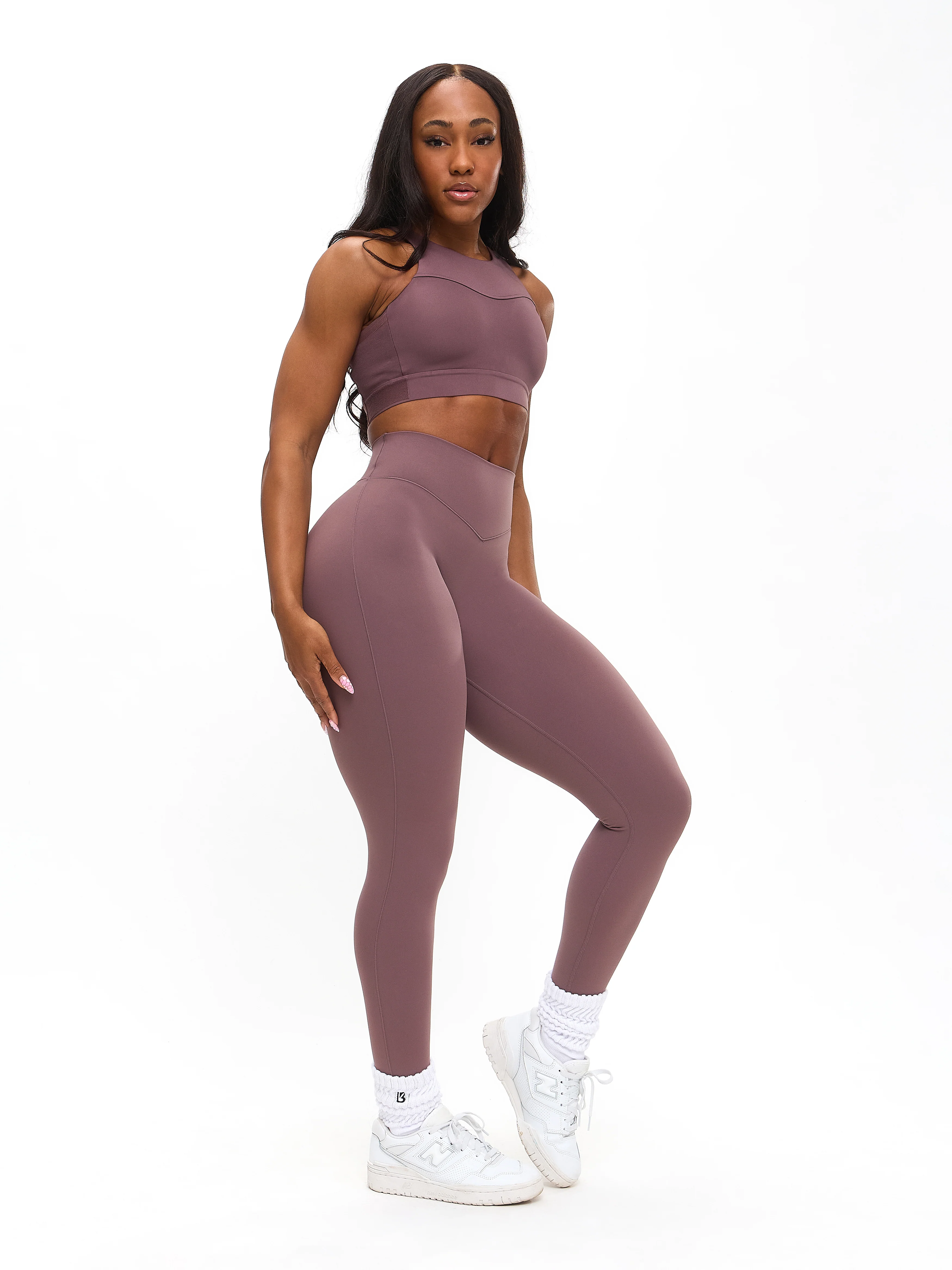Aggressive Scrunch Legging - Mocha Berry - Image 3