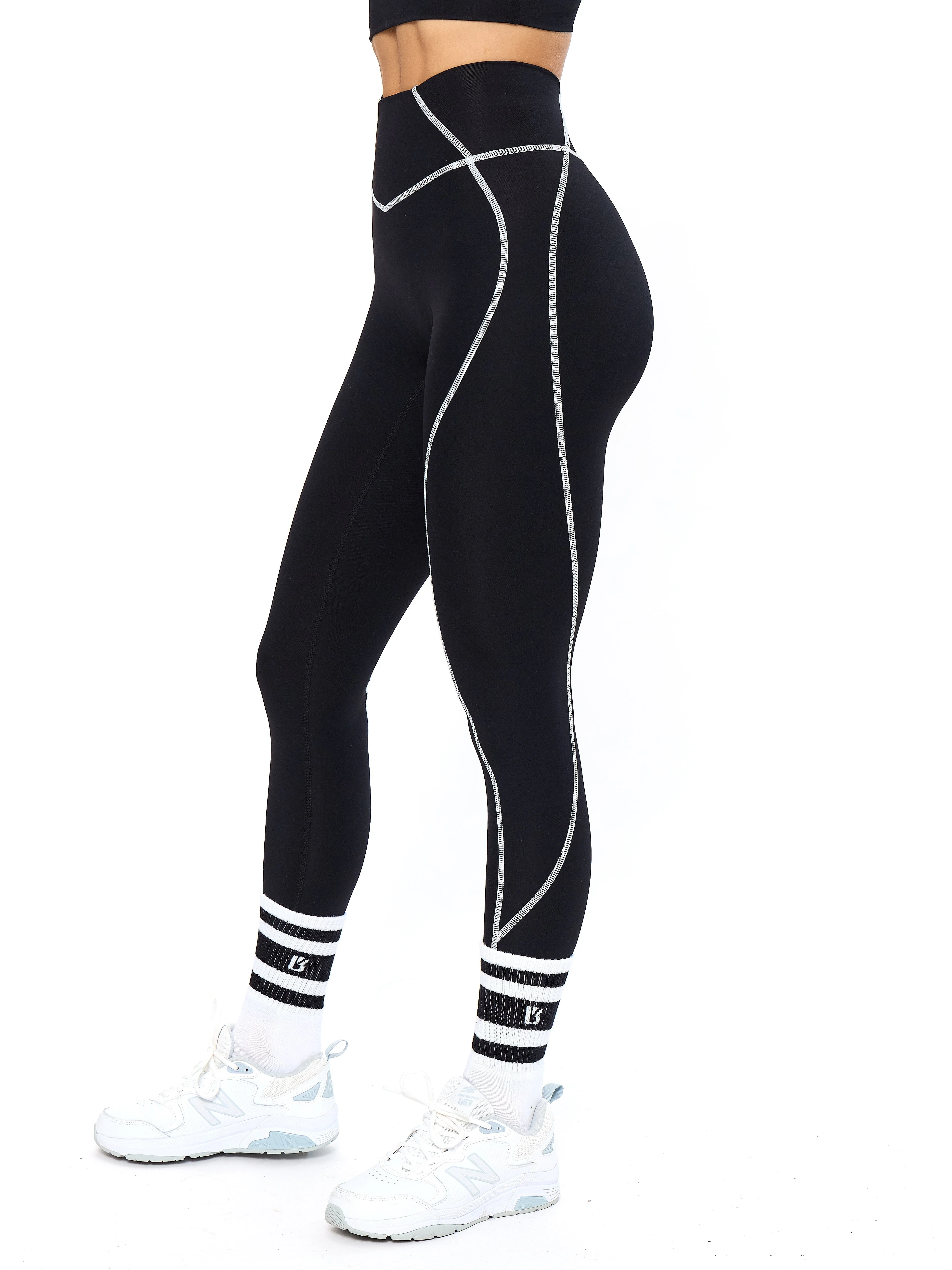 Airbrush Hourglass Legging - Onyx Black - Image 4