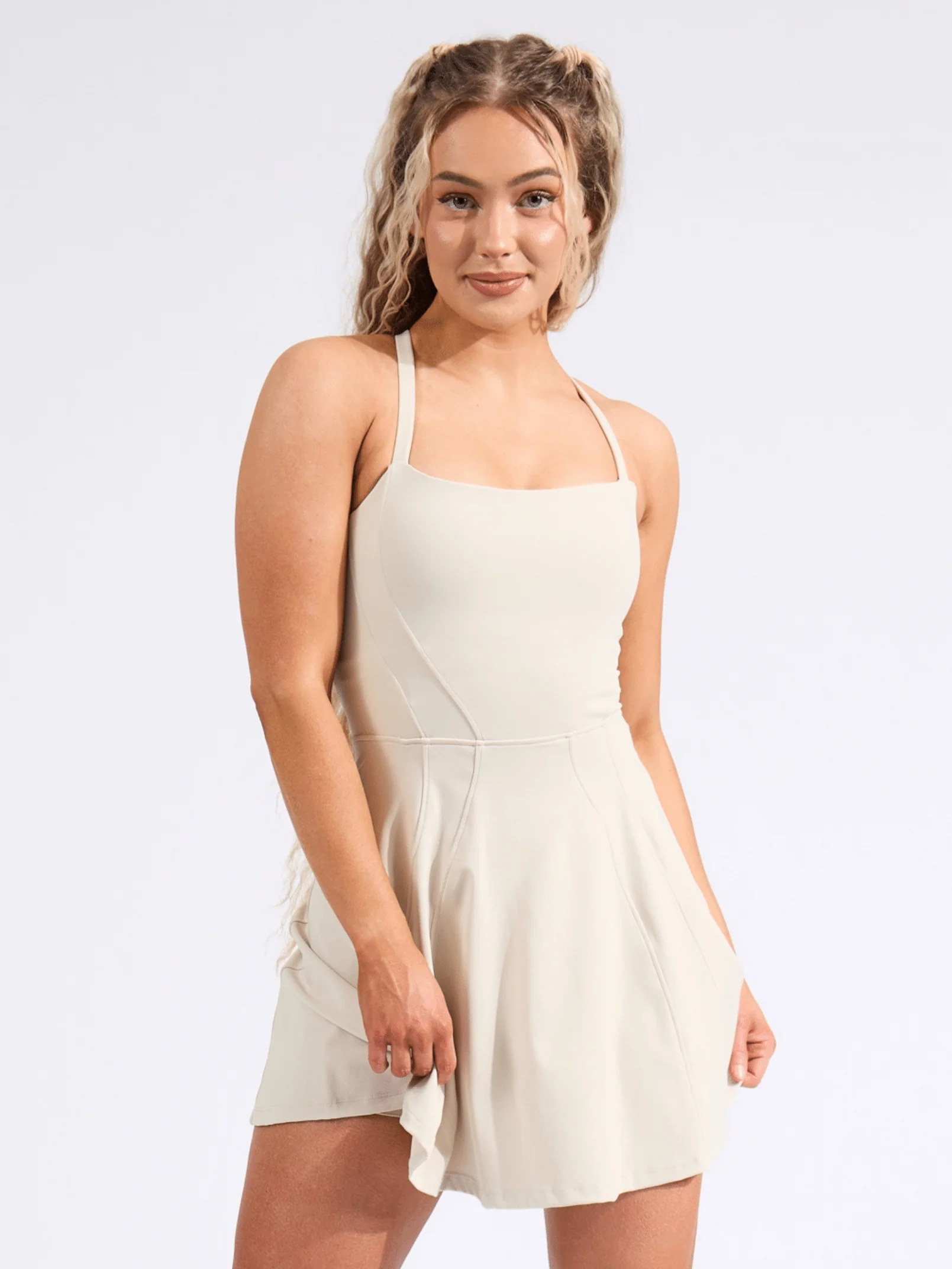 Bend and Snap Dress - Bone