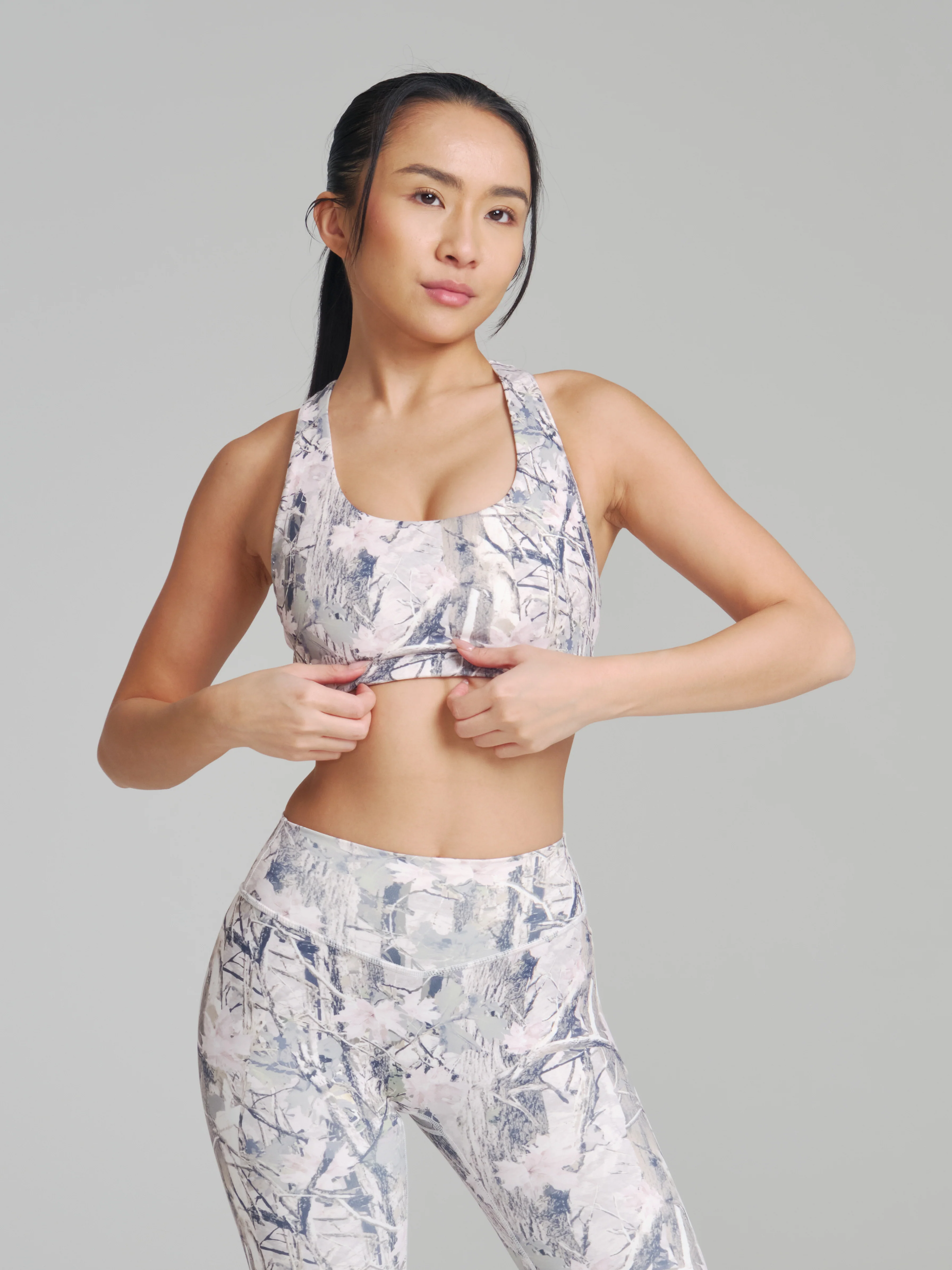 Colorado Fleece Sports Bra - Pink Camo