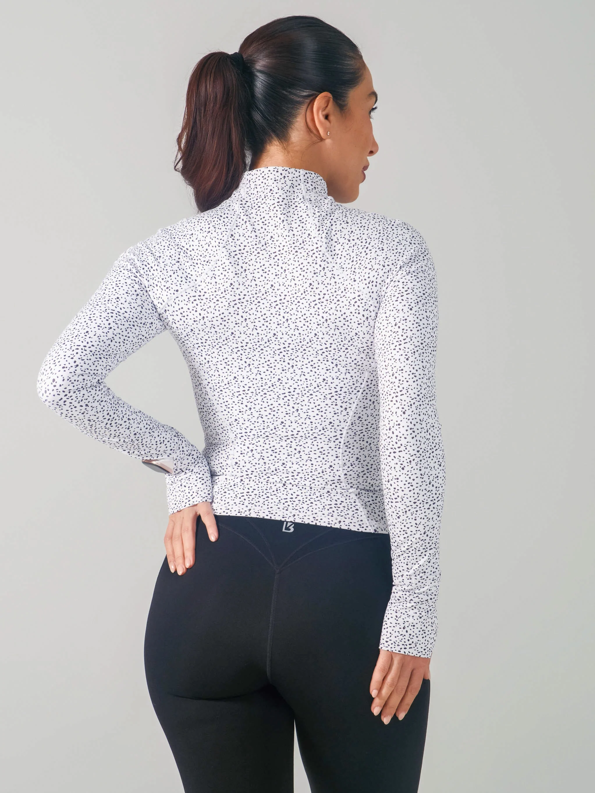 Elysium Zip Jacket - Dalmation Print - Image 5