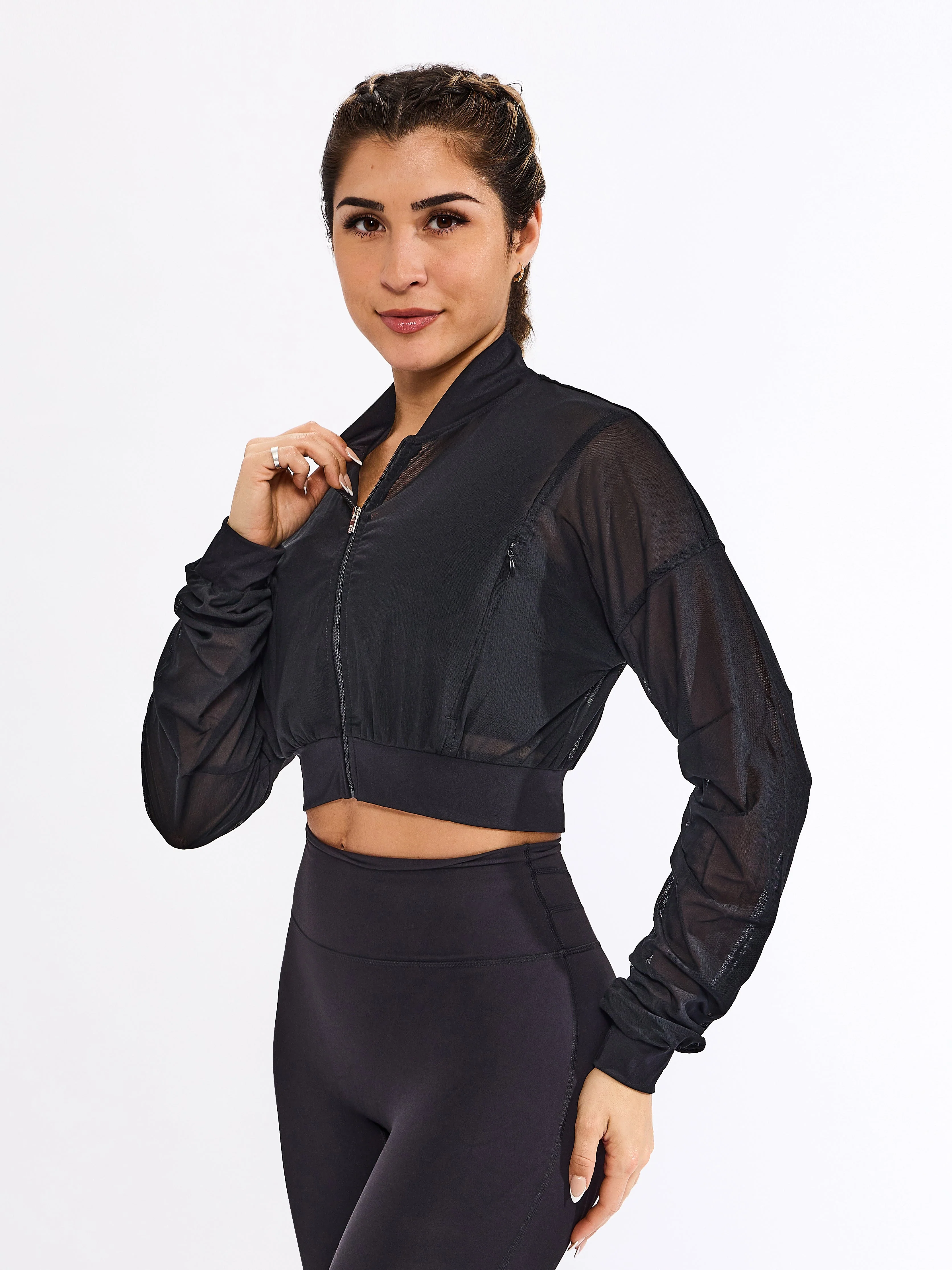 Exposed Mesh Jacket - Onyx Black - Image 2