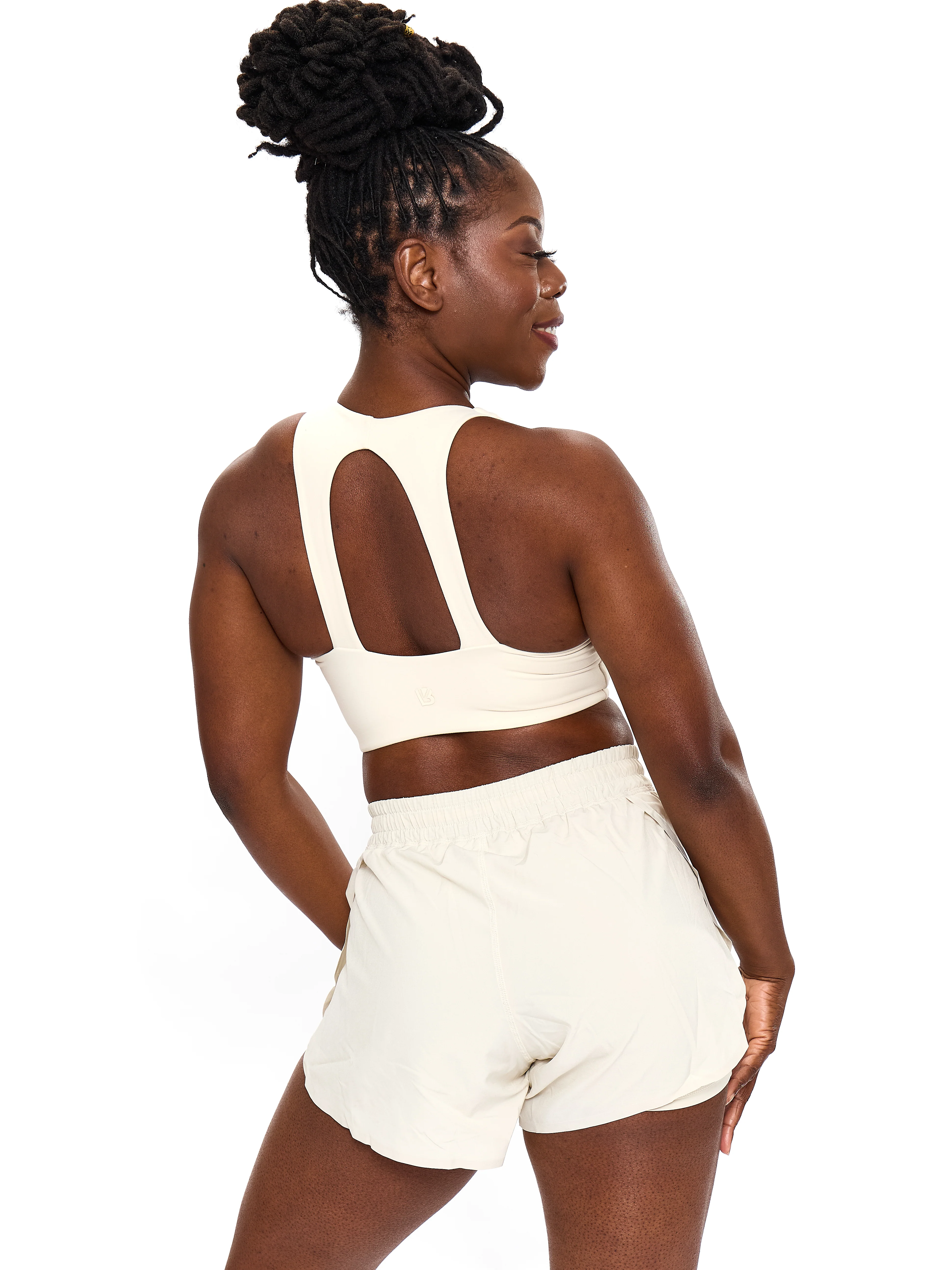 Flirty Flo Short Boyshort - Oat Milk - Image 6