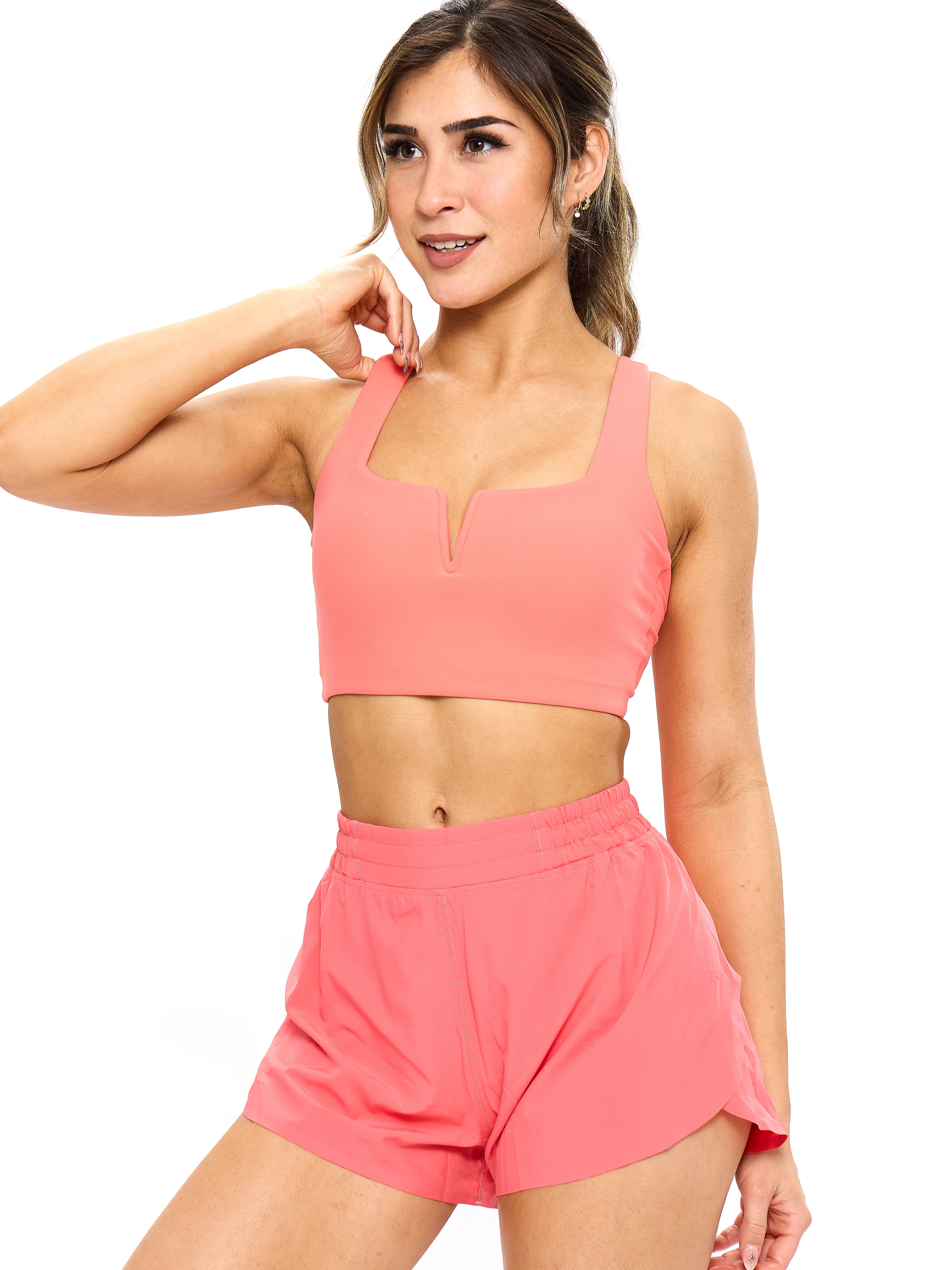 Nubre Notch Sports Bra - Tequila Sunrise - Image 2