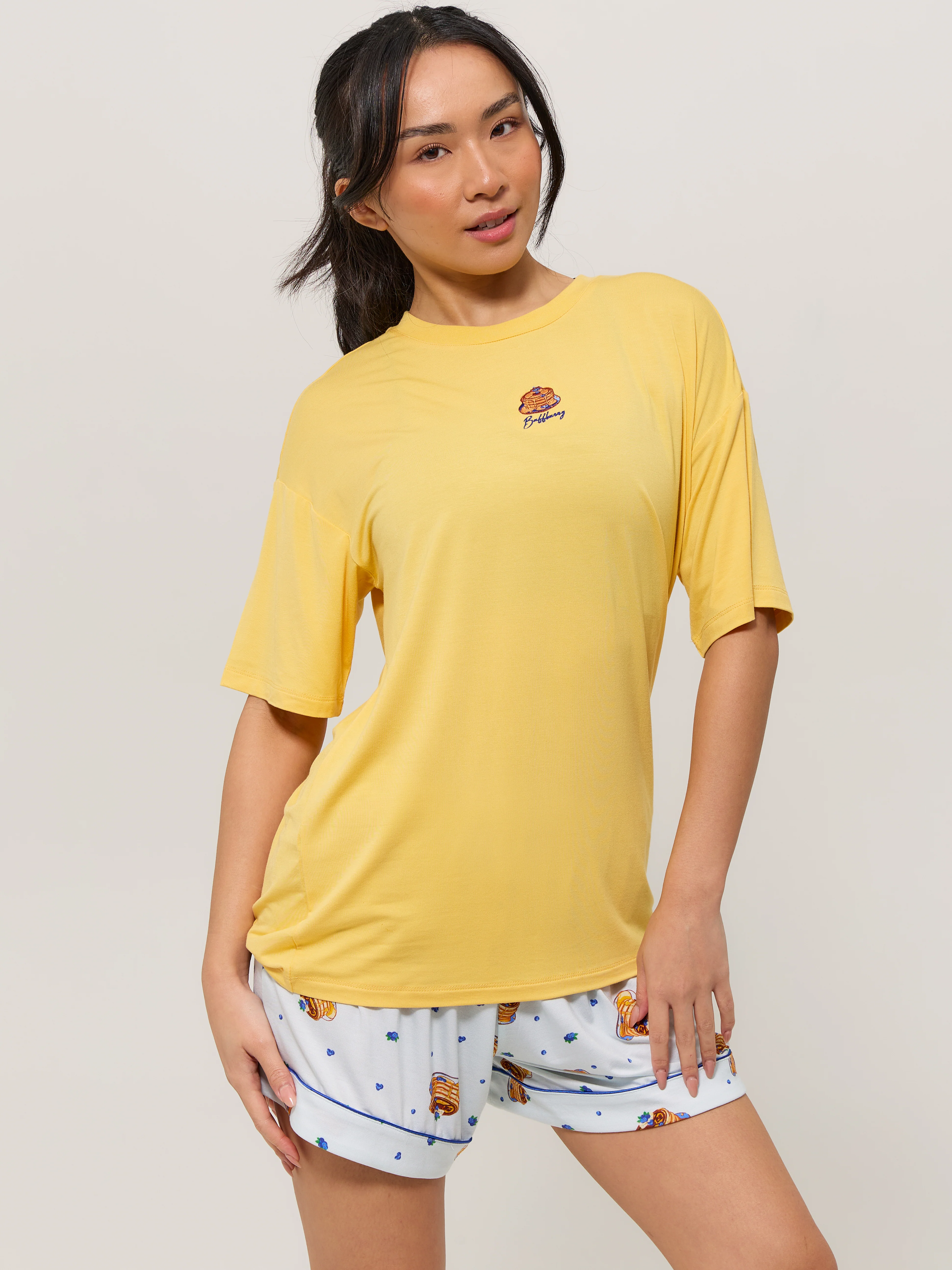 Pajama Tee Shirt - Yellow - Image 2