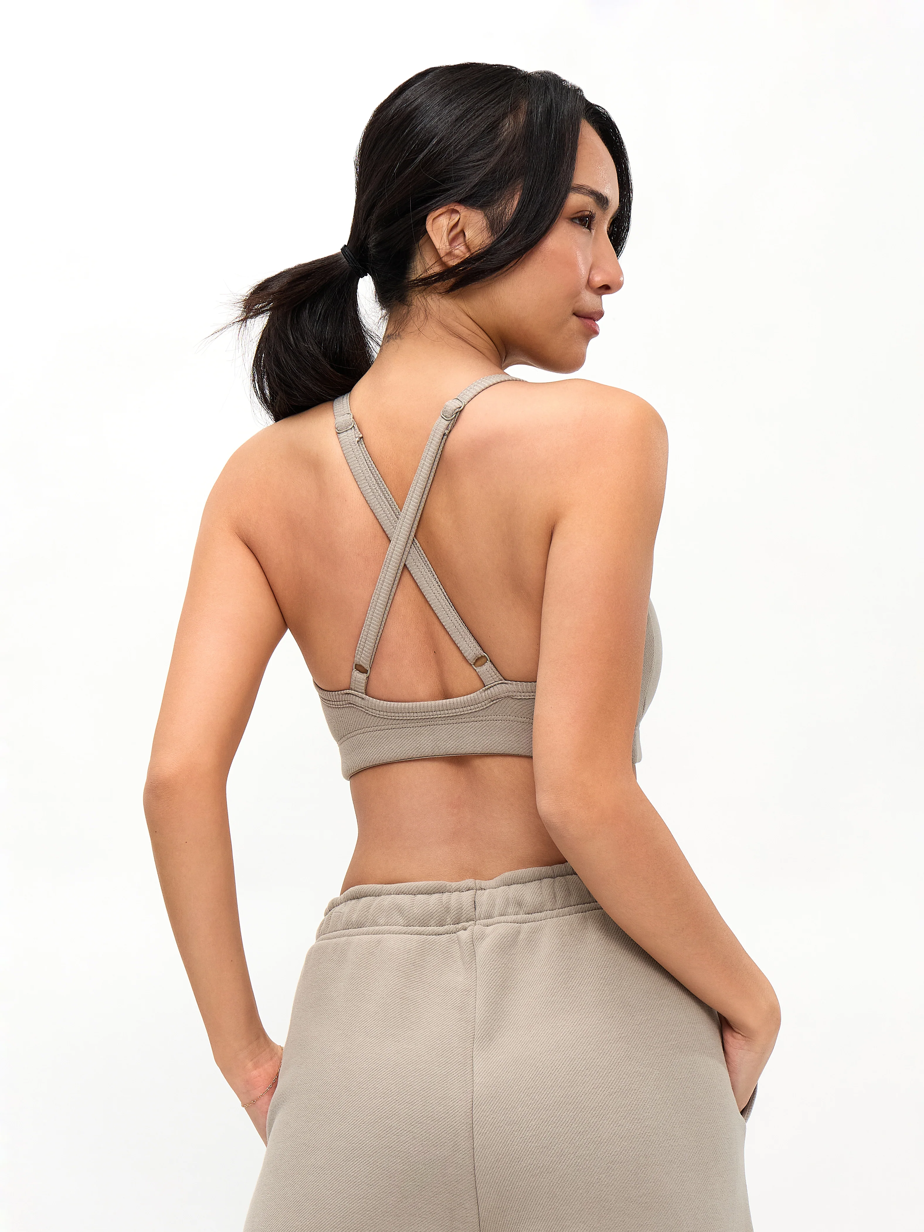Plush Fleece Bralette - Neutral - Image 2