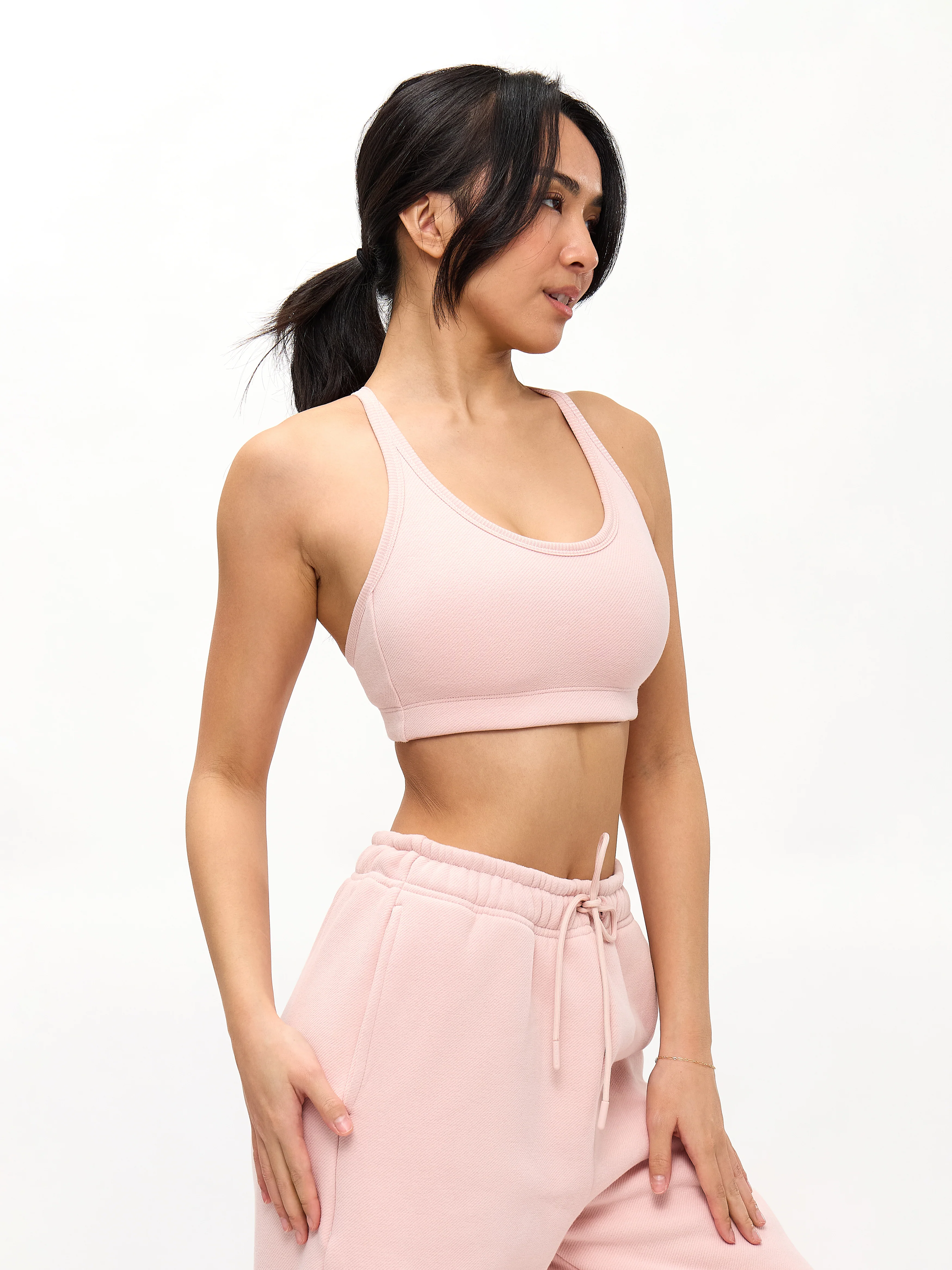 Plush Fleece Bralette - Strawberry Milk - Image 5
