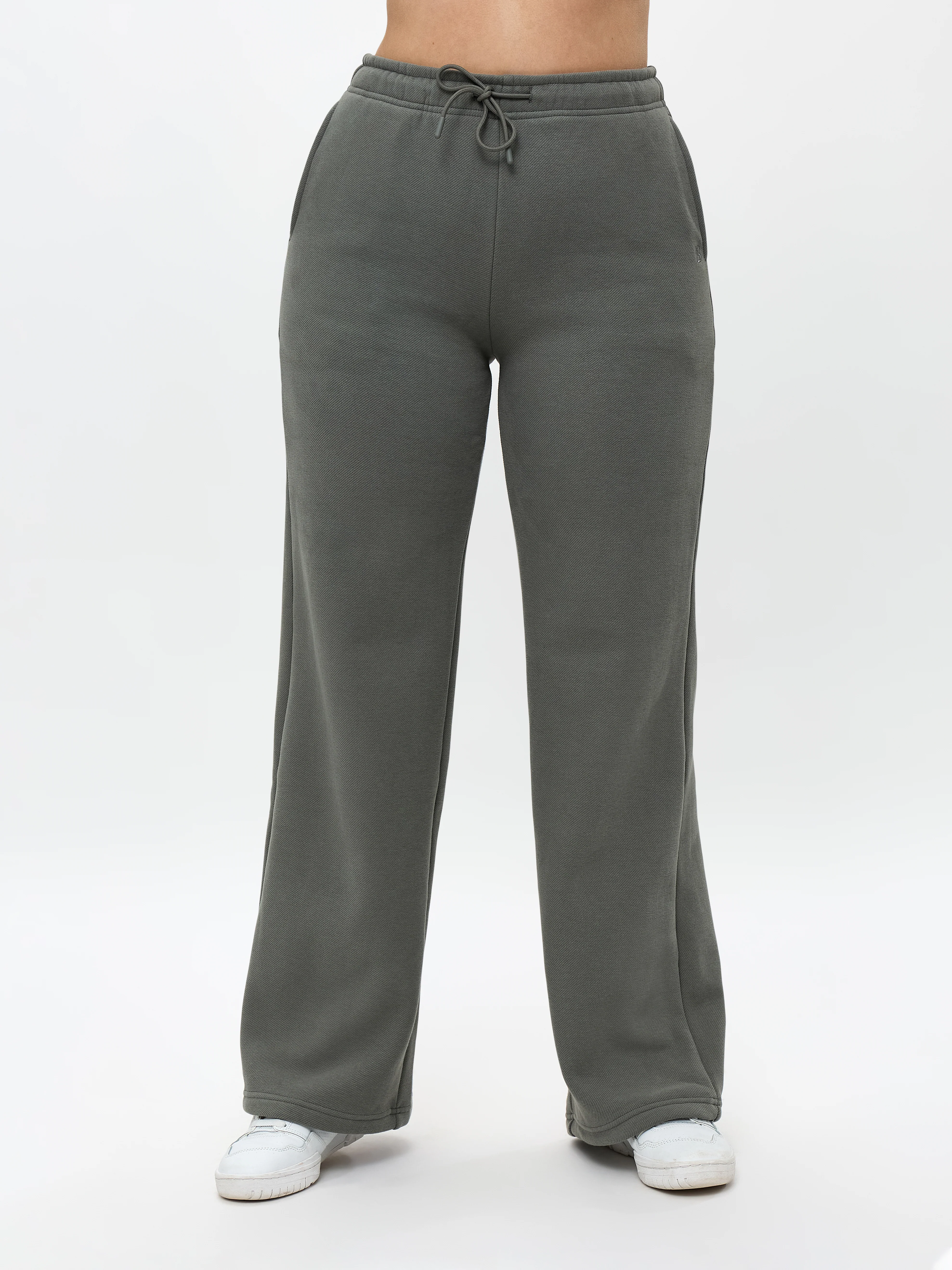 Plush Fleece Straight Leg Sweat Pant - Frosted Sage - Image 2