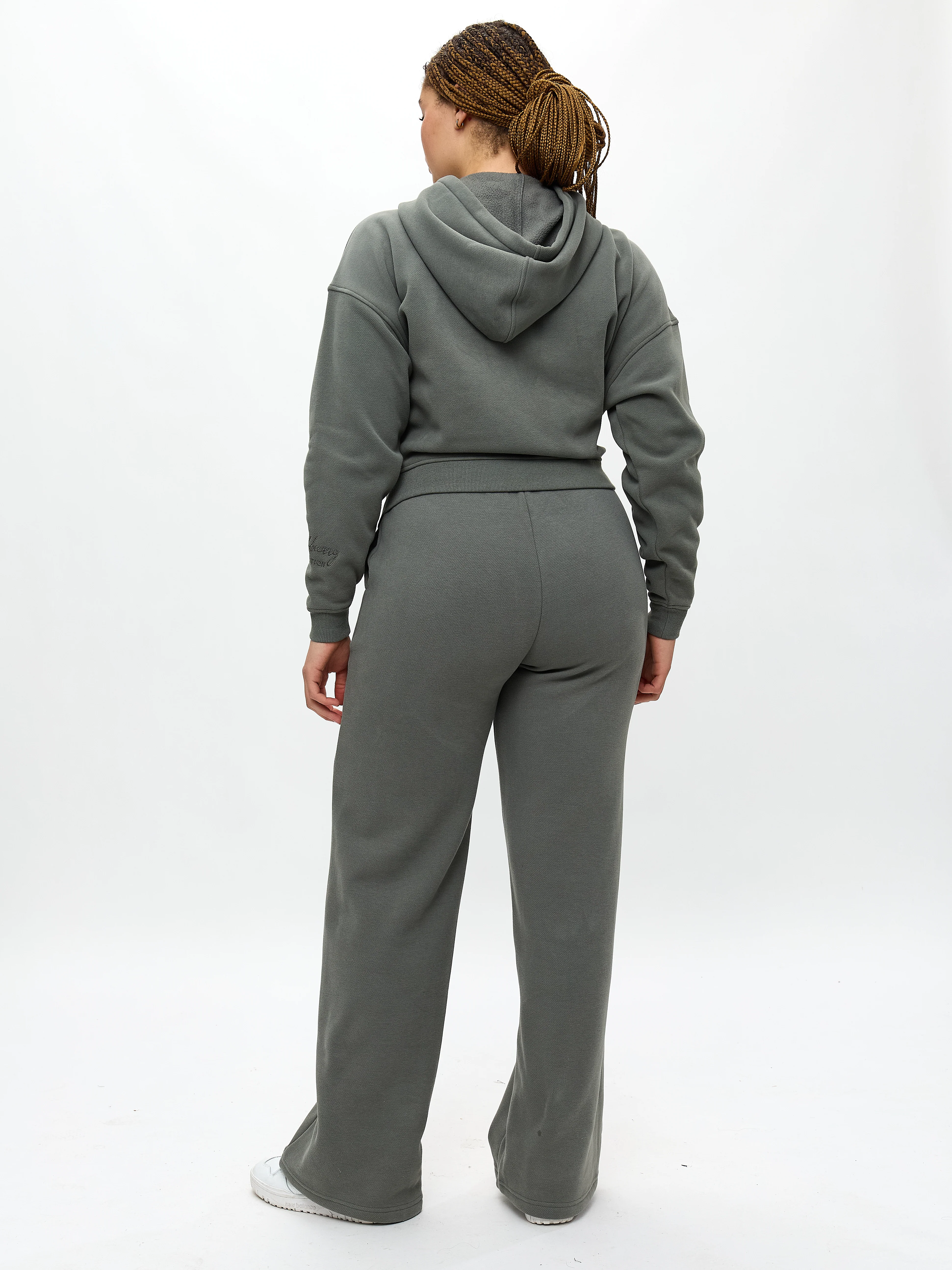 Plush Fleece Straight Leg Sweat Pant - Frosted Sage - Image 3