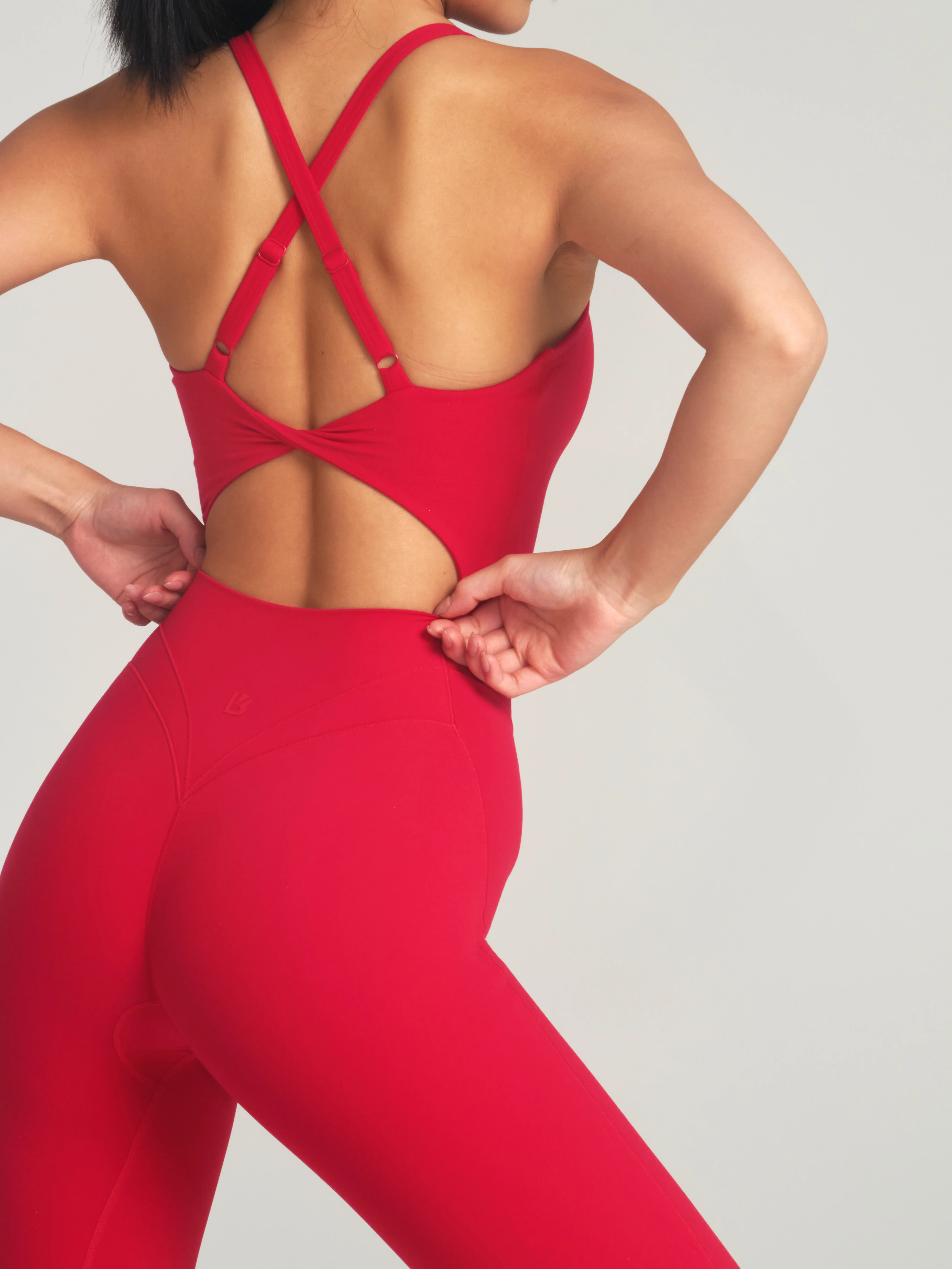 Poshknit Scrunch Bodysuit - Lipstick Red