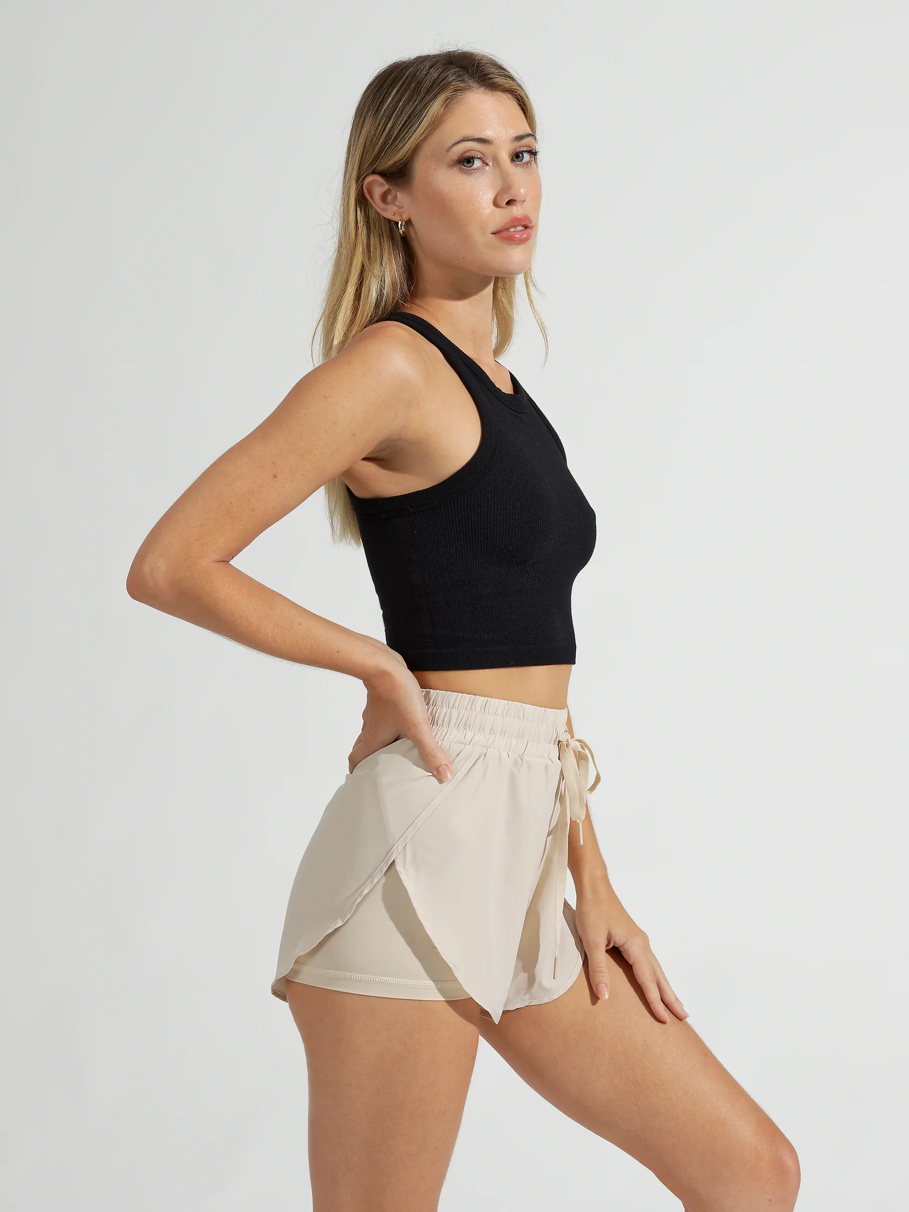 Ribbed Seamless Tank - Onyx Black - Image 3