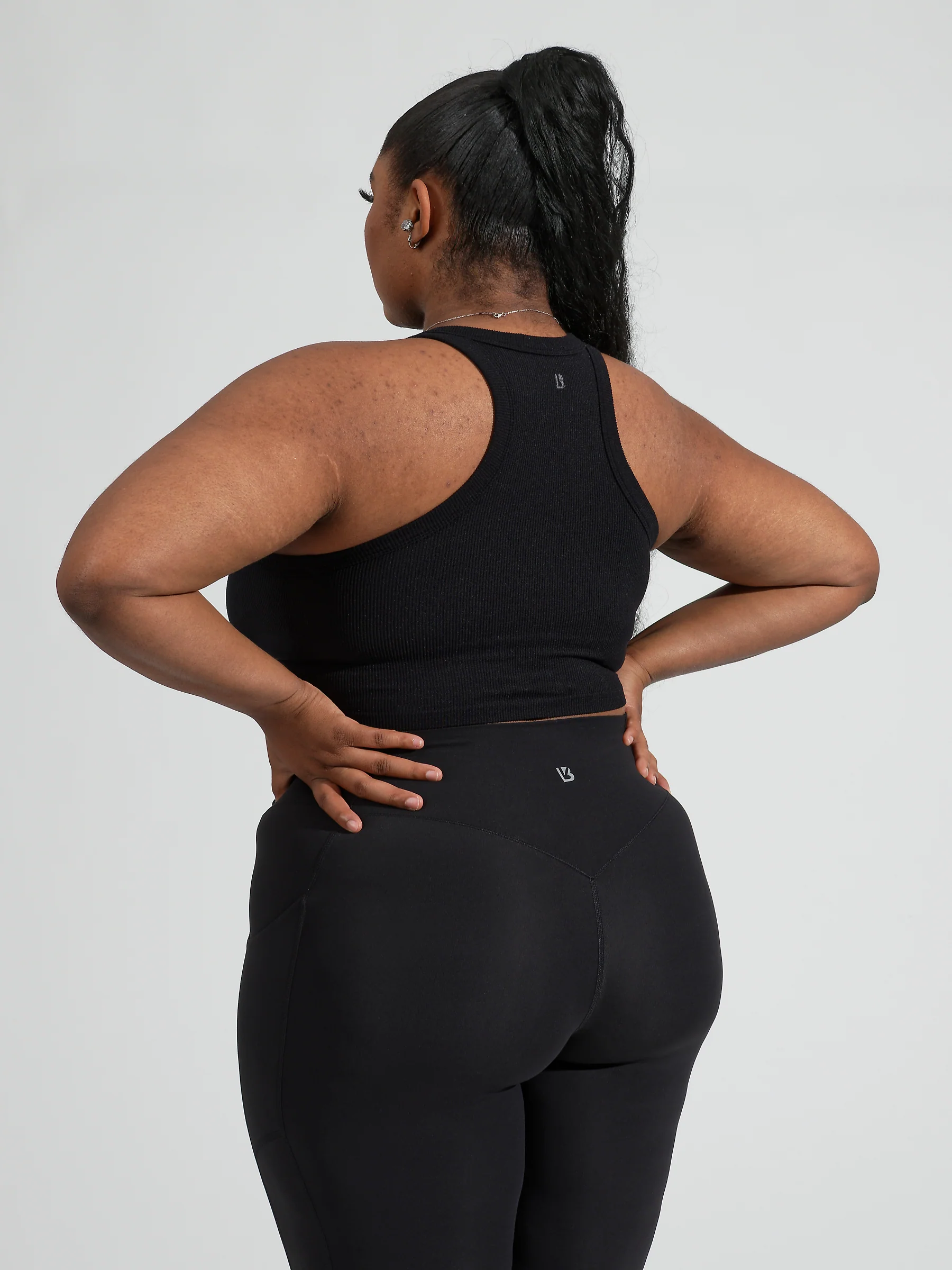 Ribbed Seamless Tank - Onyx Black - Image 9