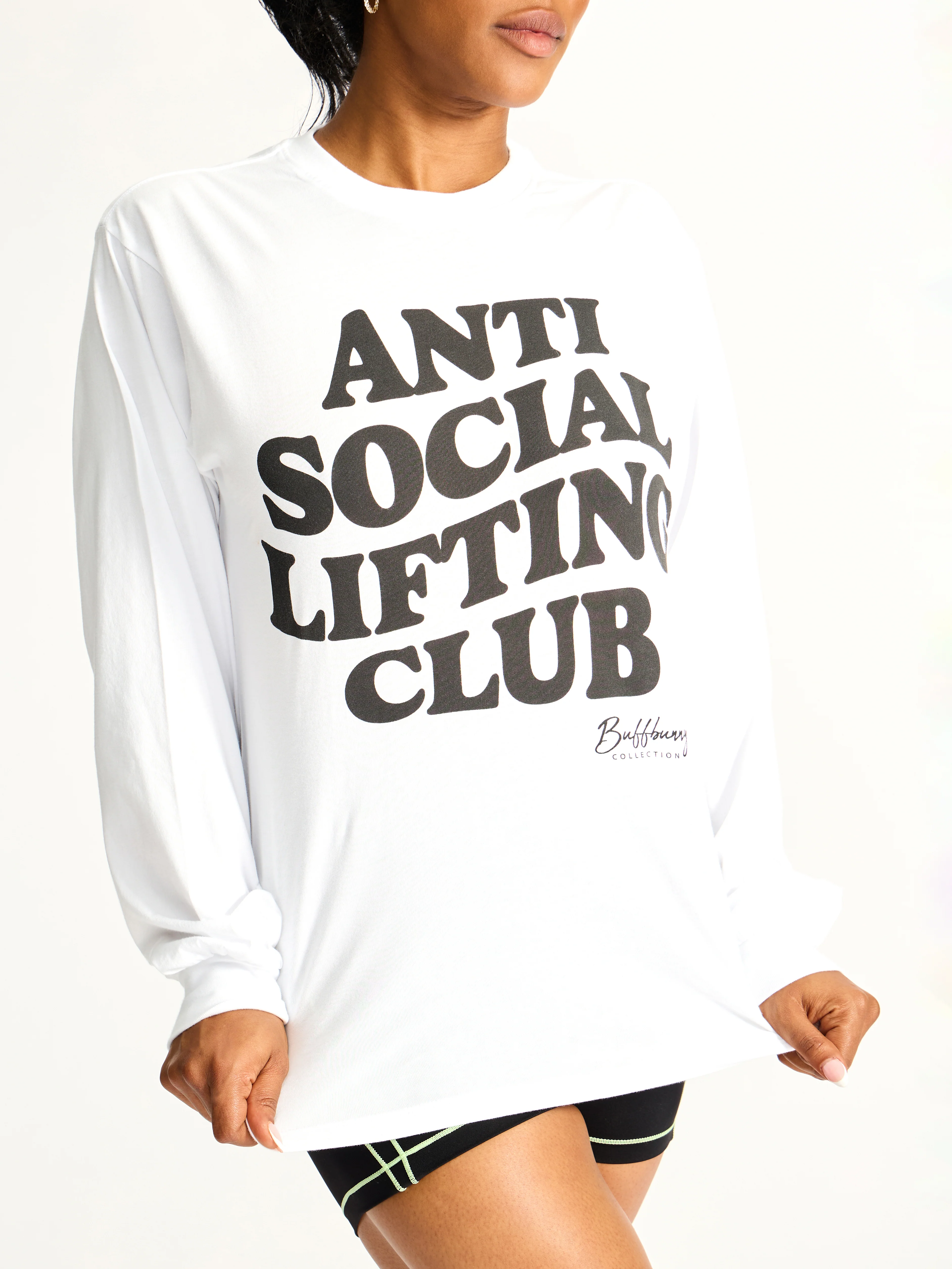 Social LS Tee - White - Image 4